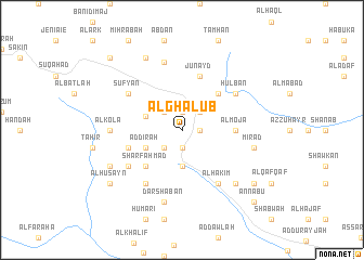 map of Al Ghalūb