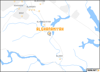 map of Al Ghanāmīyah
