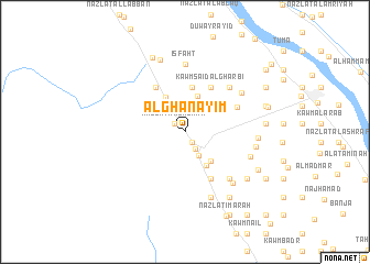 map of Al Ghanāyim