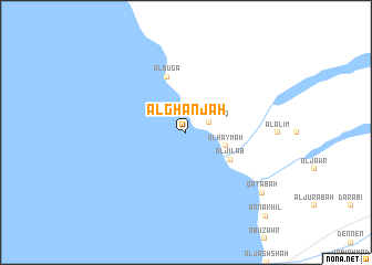 map of Al Ghanjah