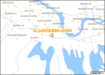 map of Al Gharbī Bahjūrah