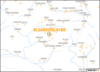 map of Al Gharīr ‘Alāyah