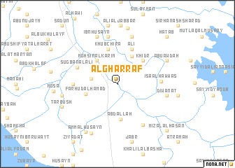 map of Al Gharrāf