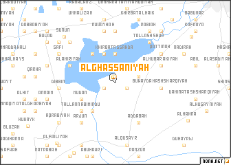 map of Al Ghassānīyah