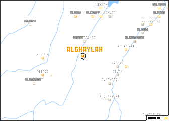 map of Al Ghaylah