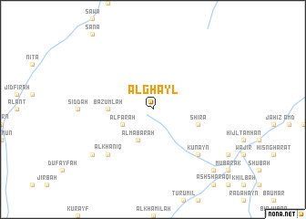 map of Al Ghayl