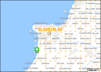 map of Al Ghazālah