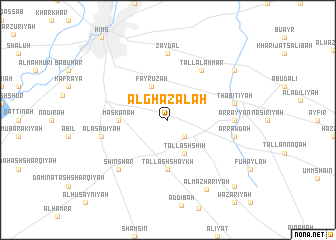 map of Al Ghazālah