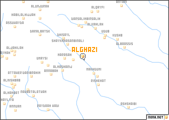 map of Al Ghazī