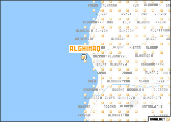 map of Al Ghimāq