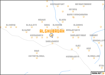 map of Al Ghubāḑah