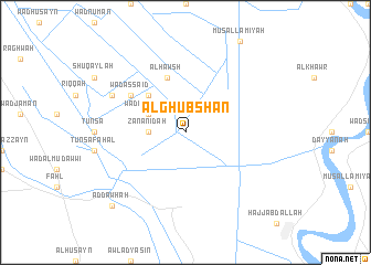 map of Al Ghubshān