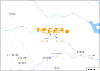 map of Al Ghuyayḑah