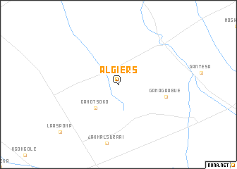 map of Algiers