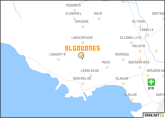 map of Algodones