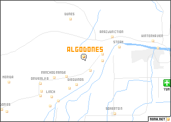 map of Algodones