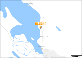 map of Algoma