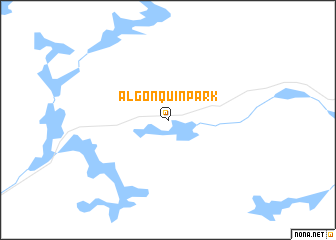 map of Algonquin Park