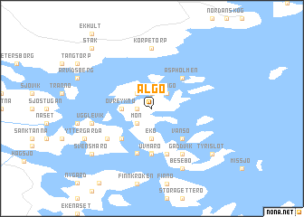 map of Älgö
