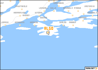 map of Älgö