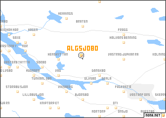 map of Älgsjöbo