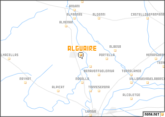 map of Alguaire