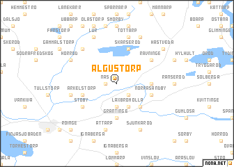 map of Algustorp