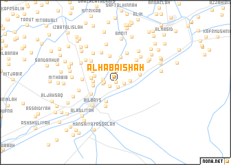 map of Al Ḩabāʼishah