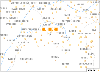 map of Al Habān