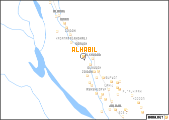 map of Al Ḩabīl