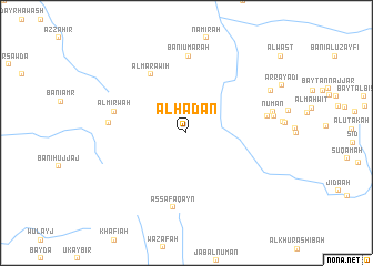 map of Al Ḩaḑan
