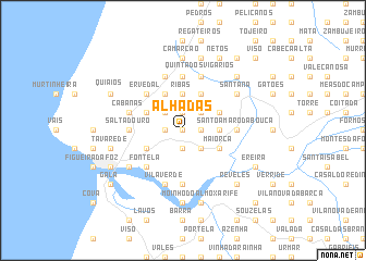 map of Alhadas