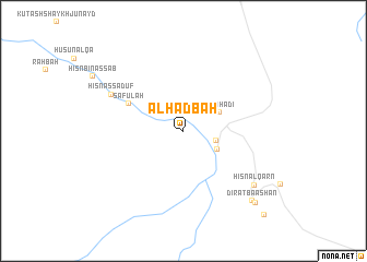 map of Al Ḩaḑbah