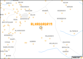 map of Al Ḩaddādayn