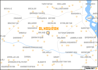 map of Al Ḩāḑirah