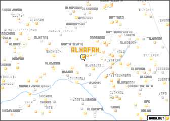 map of Al Ḩāfah