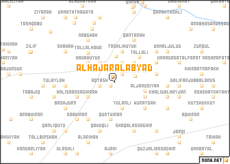 map of Al Ḩajar al Abyaḑ