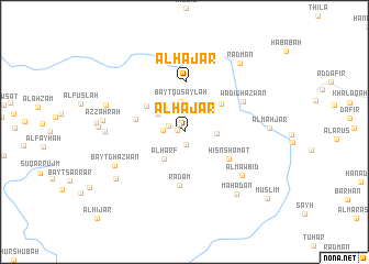 map of Al Ḩajar