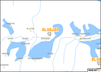 map of Al Ḩajar