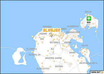 map of Al Ḩajar