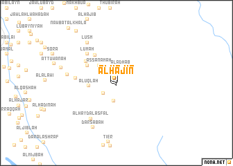 map of Al Hajin