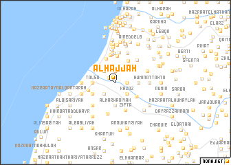 map of Al Ḩajjah