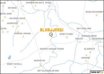 map of Al Ḩājj Rāḑī