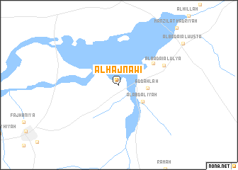 map of Al Ḩajnāwī