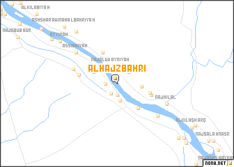 map of Al Ḩajz Baḩrī