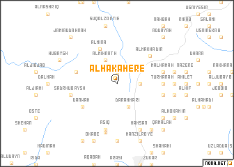 map of Al Hakahere