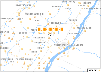 map of Al Ḩakāminah