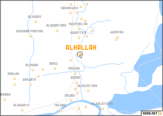 map of Al Ḩallah