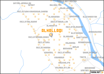 map of Al Ḩallāqī