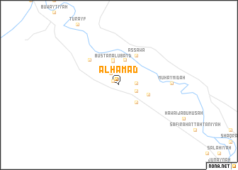 map of Al Ḩamad